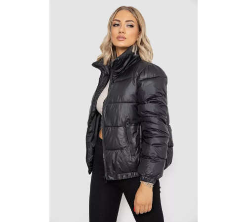 Куртка жіноча демісезонна, колір чорний, 244R007-5