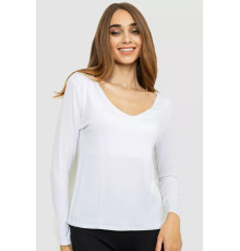 Тонкий женский лонгслив, цвет белый, 186R128.