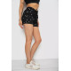 Шорты женские с принтом, цвет черный, 238R7164