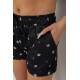 Шорты женские с принтом, цвет черный, 238R7164