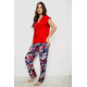 Піжама жіноча, колір червоний, 243R1484-031