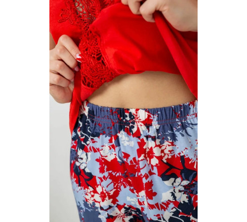 Піжама жіноча, колір червоний, 243R1484-031