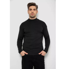 Гольф чоловічий на флісі, колір чорний, 238R338