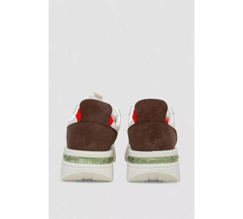 Кросівки жіночі демісезонні, колір біло-коричневий, 243R2023-15