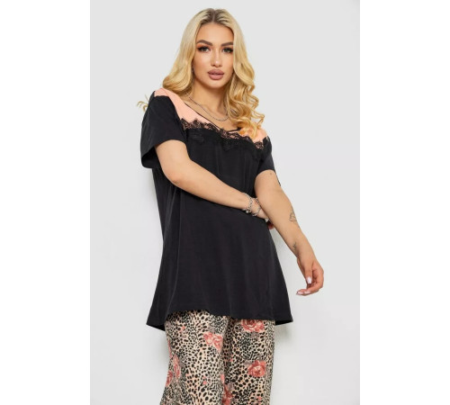 Пижама женская, цвет черный, 243R903070