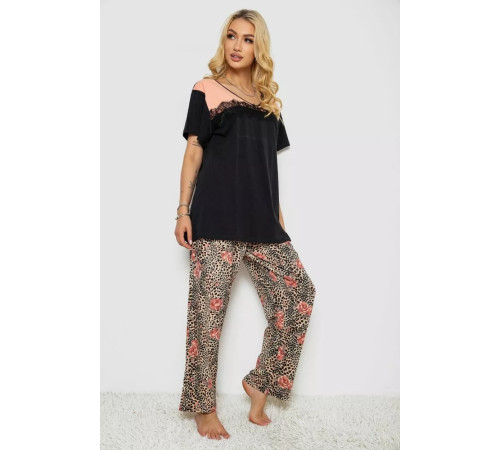 Пижама женская, цвет черный, 243R903070