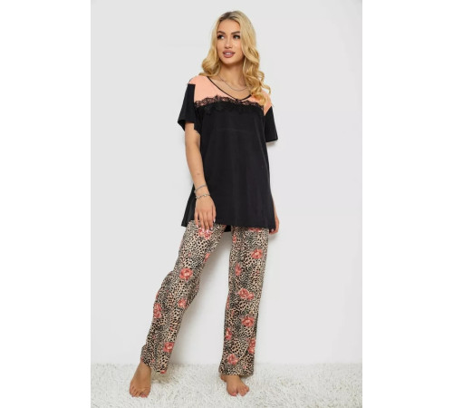 Пижама женская, цвет черный, 243R903070