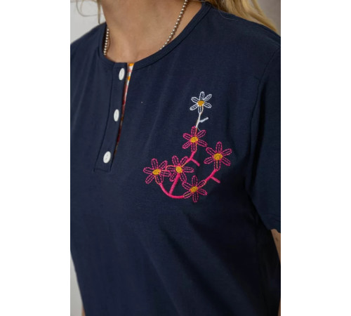 Пижама женская с принтом, цвет синий, 243R10362.