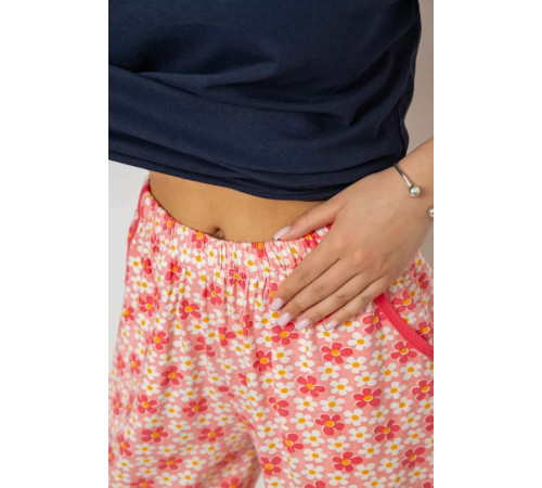 Пижама женская с принтом, цвет синий, 243R10362.