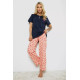 Пижама женская с принтом, цвет синий, 243R10362.