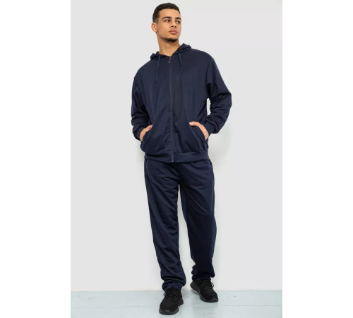 Спорт чоловічий костюм, колір темно-синій, 244R9112