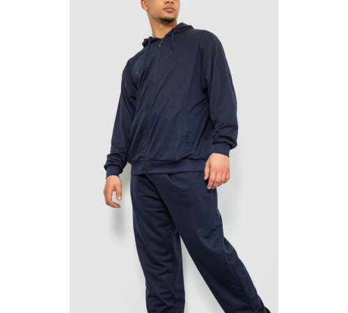 Спорт чоловічий костюм, колір темно-синій, 244R9112