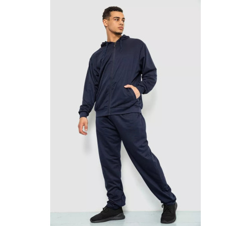 Спорт чоловічий костюм, колір темно-синій, 244R9112