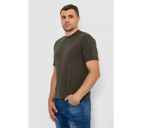 Футболка мужская однотонная, цвет хаки, 102R1102.