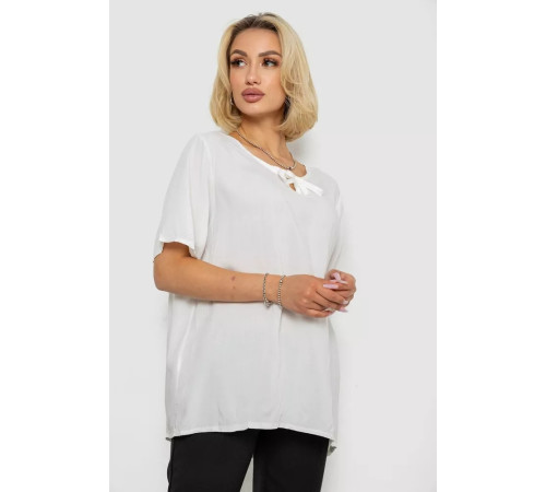 Блуза, колір молочний, 244RM207