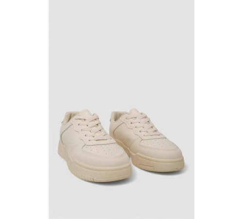 Кеды женские однотонные, цвет бежевый, 248RAD20