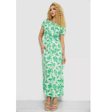 Платье с принтом, цвет молочно-зеленый, 214R0228-8.