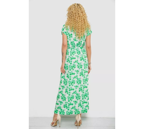 Платье с принтом, цвет молочно-зеленый, 214R0228-8.
