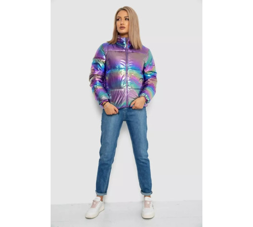 Куртка женская демисезонная плащевка, цвет разноцветный, 243R2022.