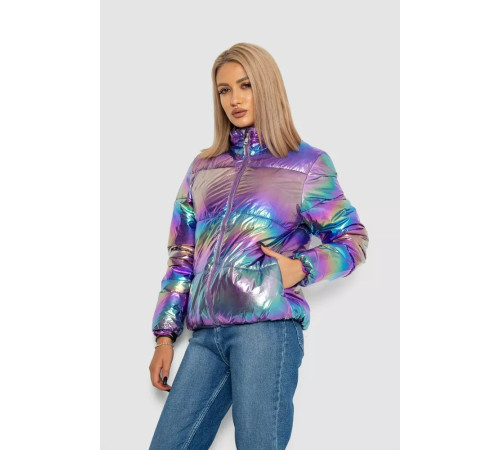 Куртка женская демисезонная плащевка, цвет разноцветный, 243R2022.