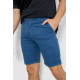 Шорти чоловічі однотонні, колір джинс, 244R8123