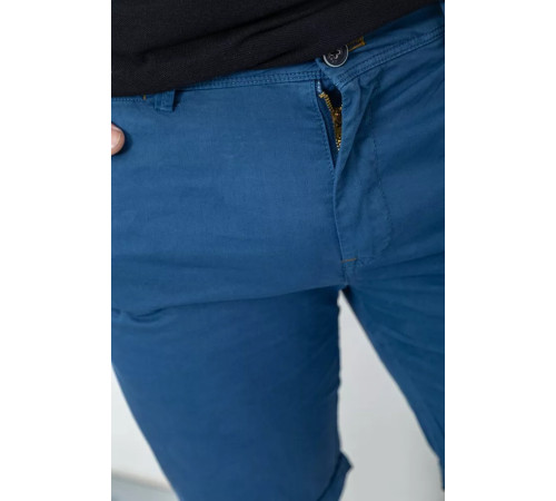 Шорти чоловічі однотонні, колір джинс, 244R8123