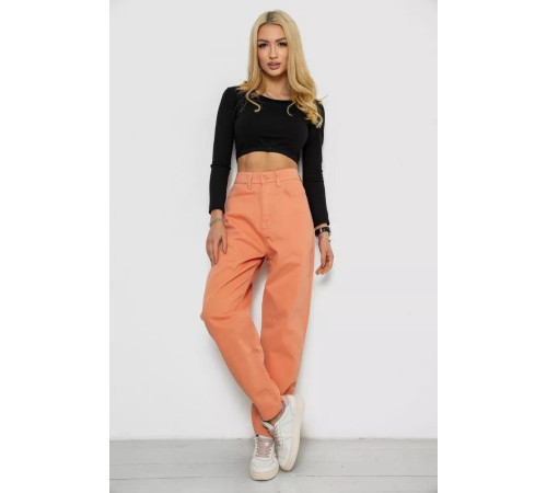 Джинси жіночі MOM, колір персиковий, 250R1120