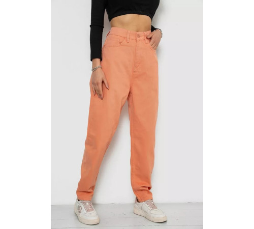 Джинси жіночі MOM, колір персиковий, 250R1120