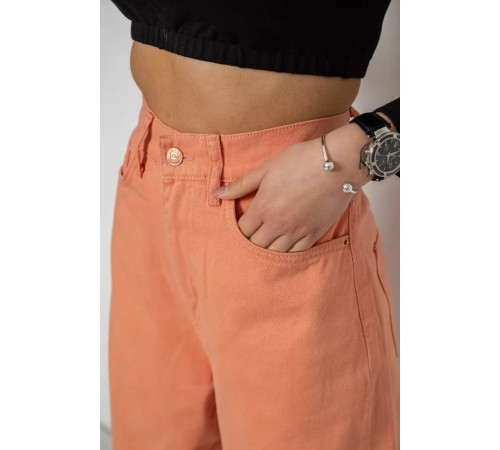 Джинси жіночі MOM, колір персиковий, 250R1120