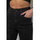 Джинсы женские однотонные, цвет черный, 244R3303.