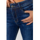 Джинсы женские с потертостями, цвет синий, 214R1416