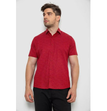 Сорочка чоловіча з принтом, колір червоний, 214R7339-1