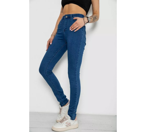 Джинси жіночі Skinny, колір синій, 182R3629