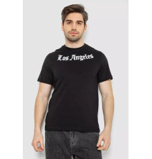 Футболка чоловіча з принтом, колір чорний, 241R1904