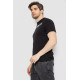Футболка чоловіча з принтом, колір чорний, 241R1904