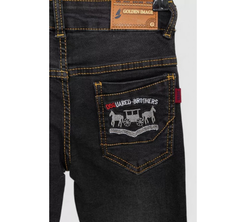 Джинси для дівчинки, колір чорний, 247R8415