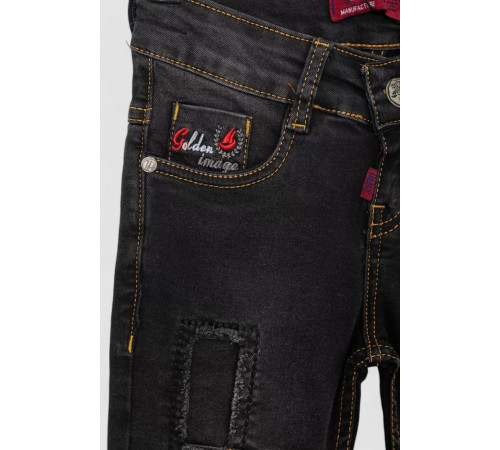 Джинси для дівчинки, колір чорний, 247R8415