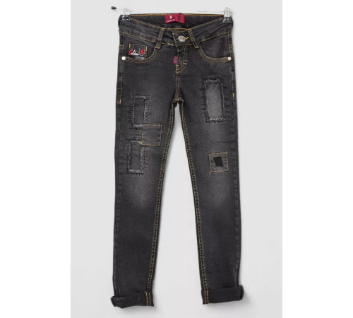 Джинси для дівчинки, колір чорний, 247R8415