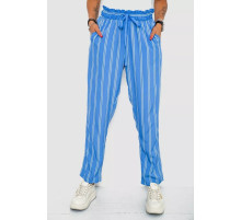 Брюки женские в полоску, цвет голубой, 244R306