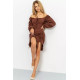 Сукня, колір коричневий, 176R1038