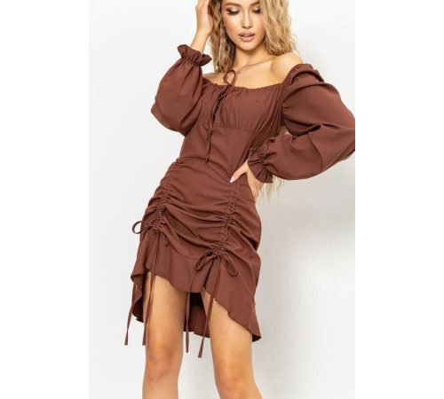 Сукня, колір коричневий, 176R1038