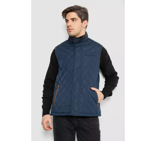Жилетка чоловіча демісезонна, колір темно-синій, 244RM5