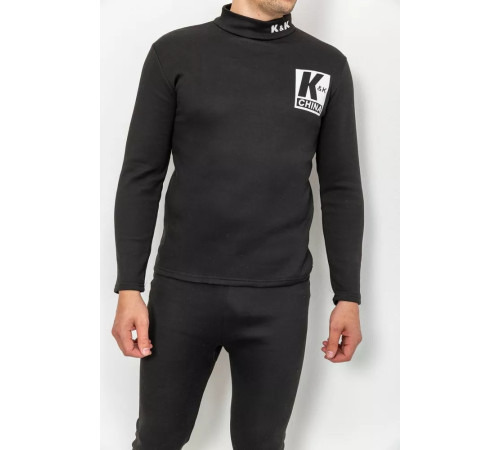 Термобілизна чоловіча, колір чорний, 190R150