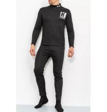 Термобілизна чоловіча, колір чорний, 190R150
