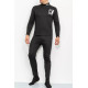 Термобілизна чоловіча, колір чорний, 190R150
