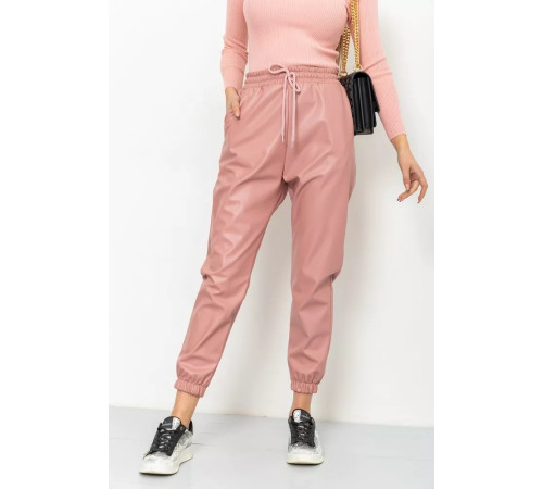 Лосини жіночі на флісі, колір пудровий, 164R150