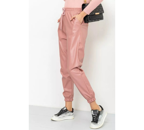 Лосини жіночі на флісі, колір пудровий, 164R150