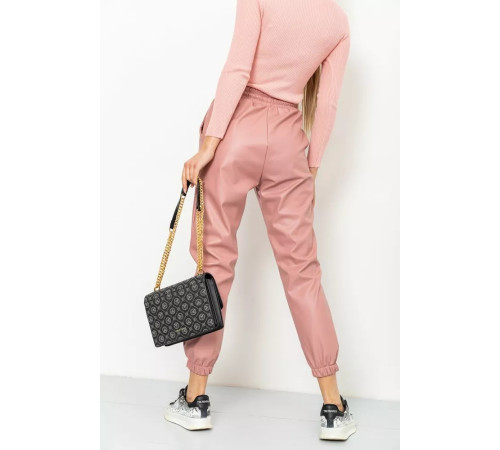 Лосини жіночі на флісі, колір пудровий, 164R150