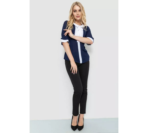 Блуза жіноча, колір синьо-білий, 172R11-1