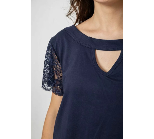 Женская пижама с принтом, цвет синий, 243R1600-005